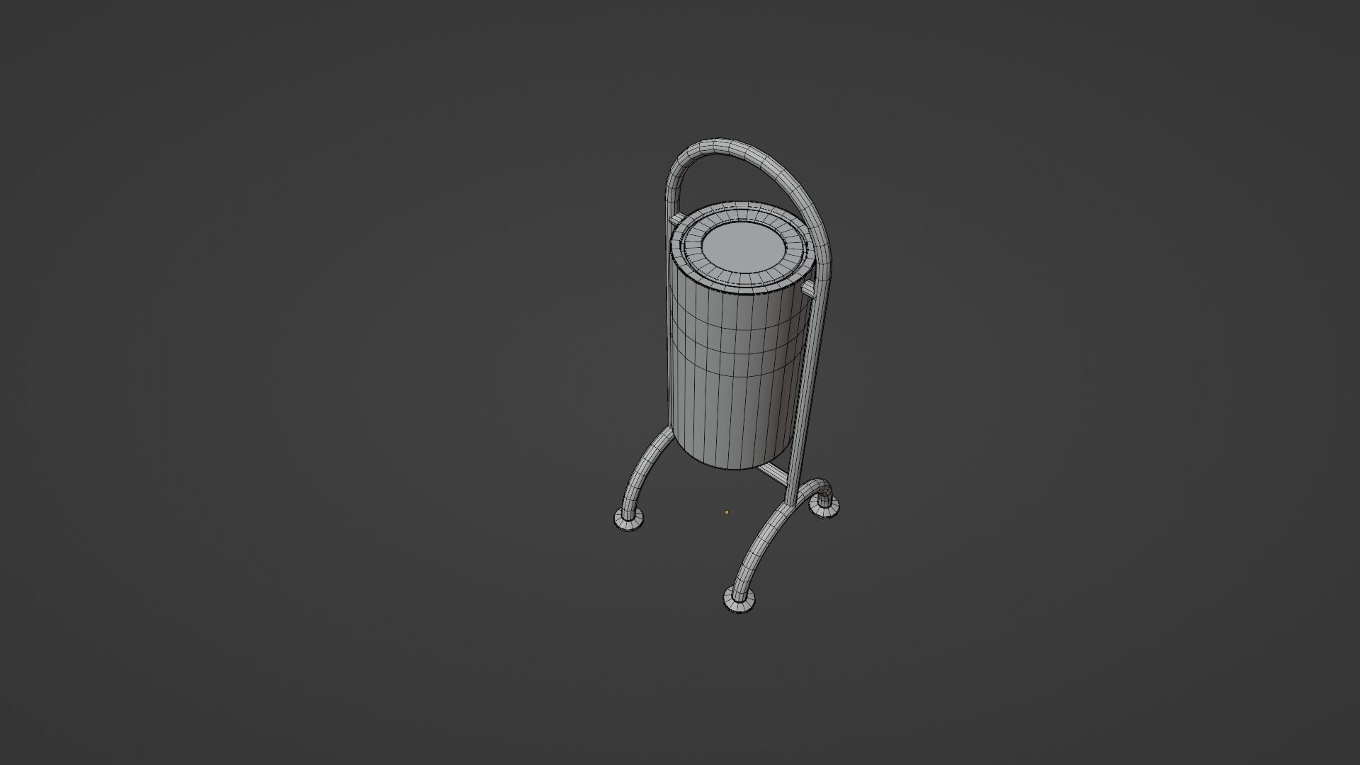 Bin Trash Box Rubbish Bin 3D model Low-poly 3D model_8