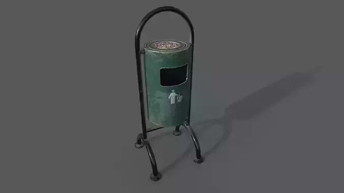 Bin Trash Box Rubbish Bin 3D model