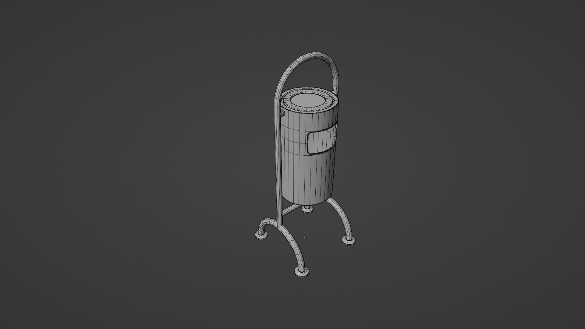 Bin Trash Box Rubbish Bin 3D model Low-poly 3D model_7