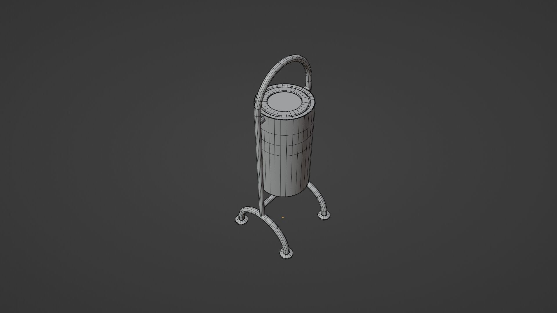 Bin Trash Box Rubbish Bin 3D model Low-poly 3D model_10