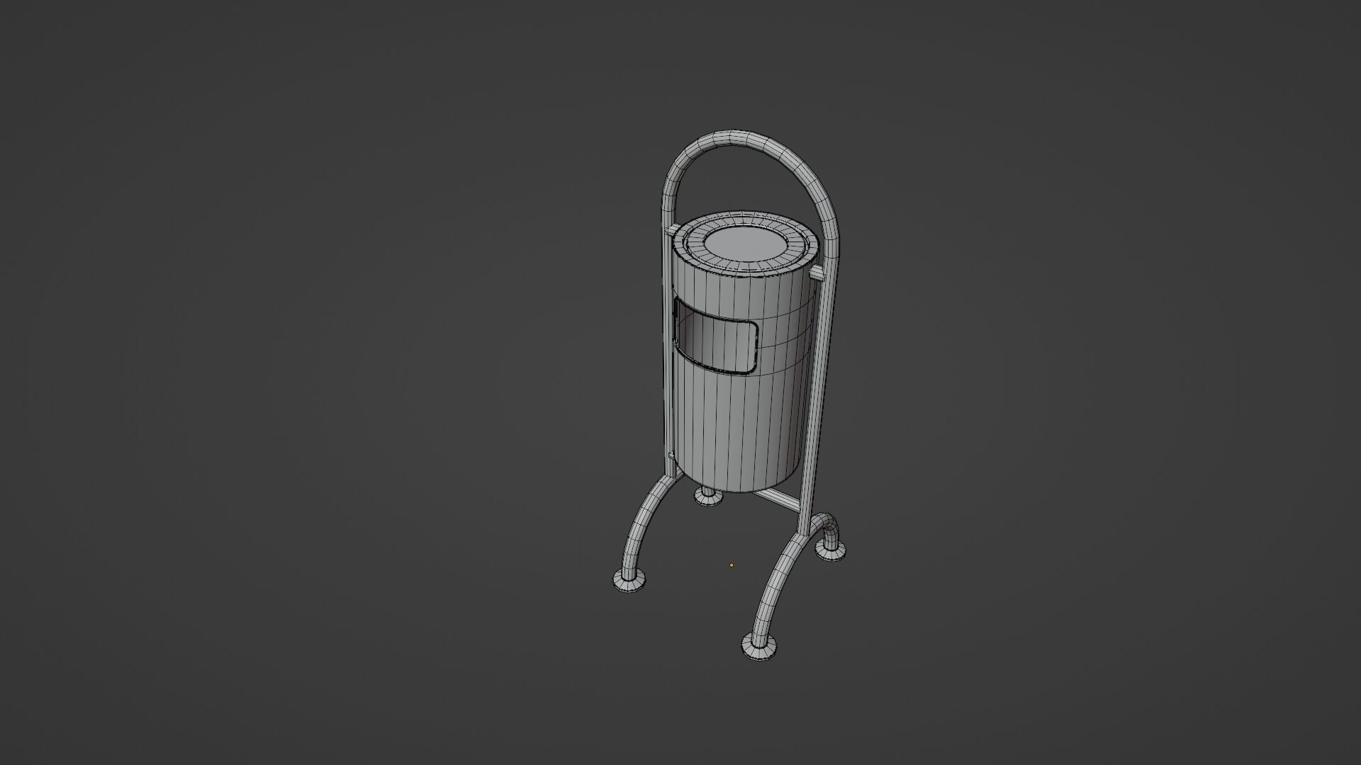 Bin Trash Box Rubbish Bin 3D model Low-poly 3D model_11
