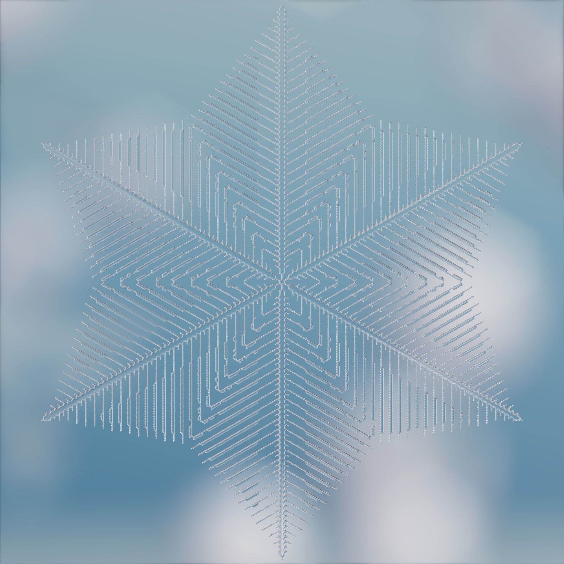 Snowflakes 3D model_31