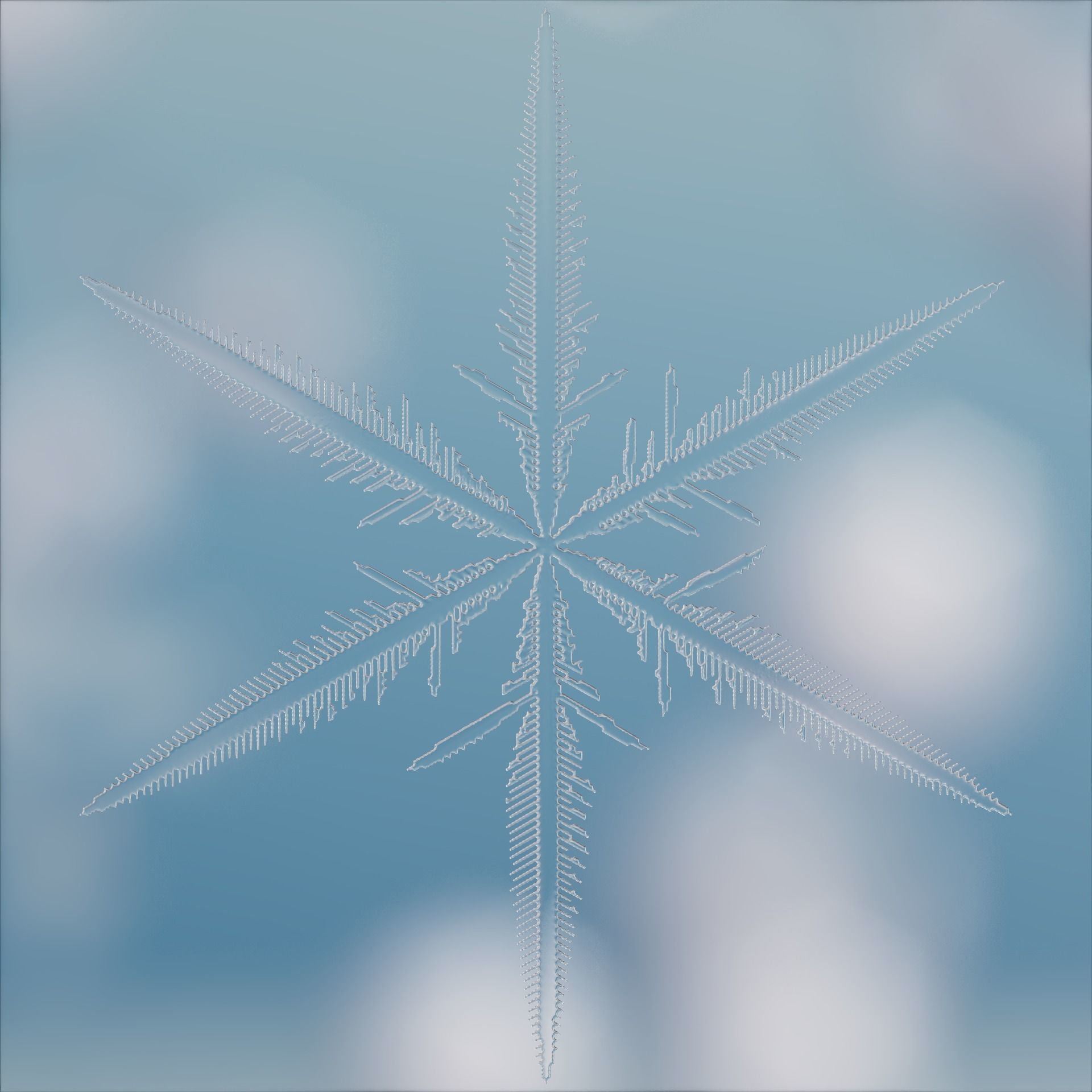 Snowflakes 3D model_13