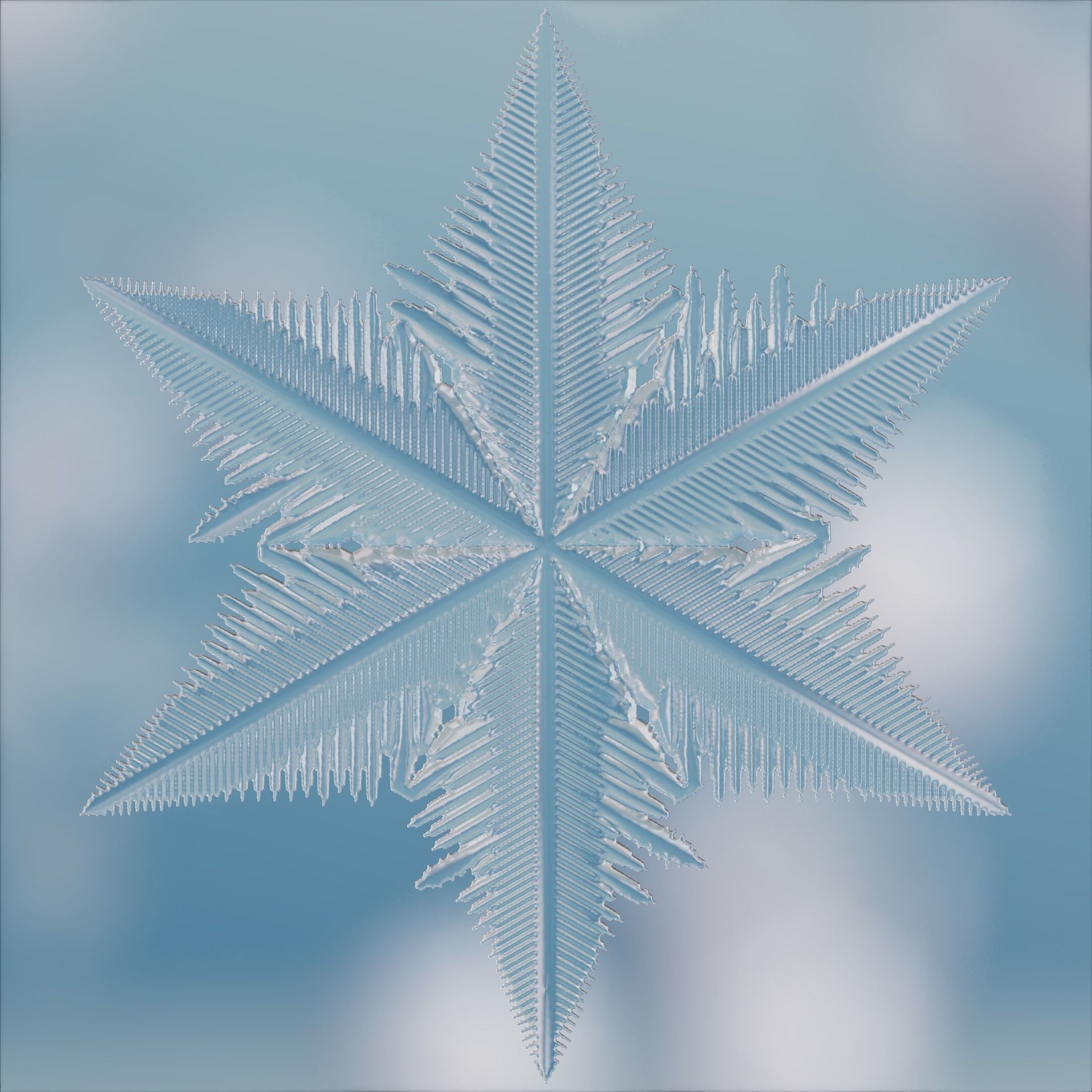 Snowflakes 3D model_24