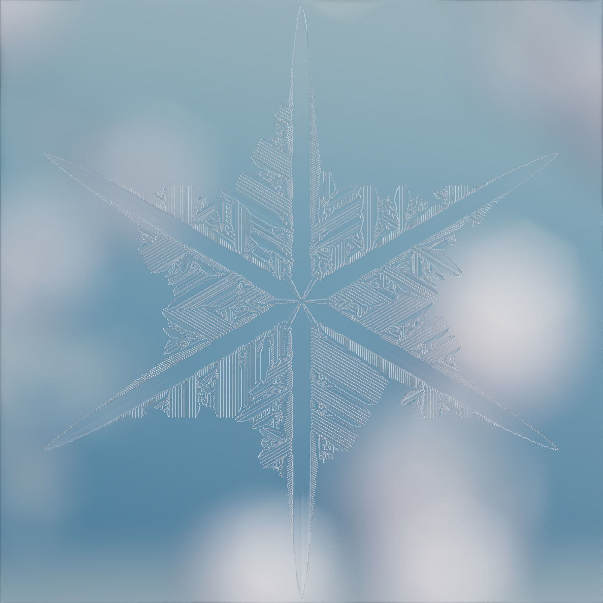 Snowflakes 3D model_44