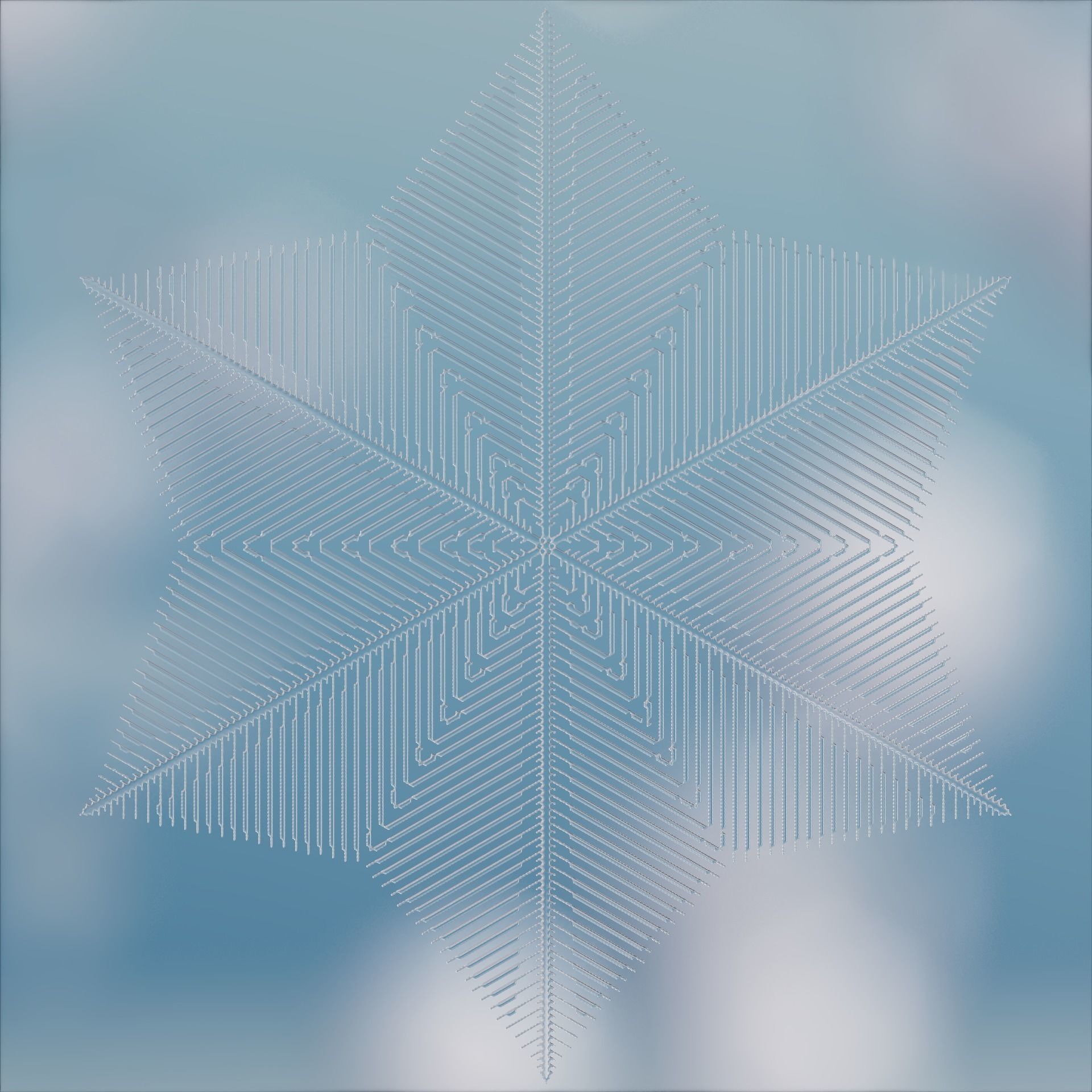 Snowflakes 3D model_32