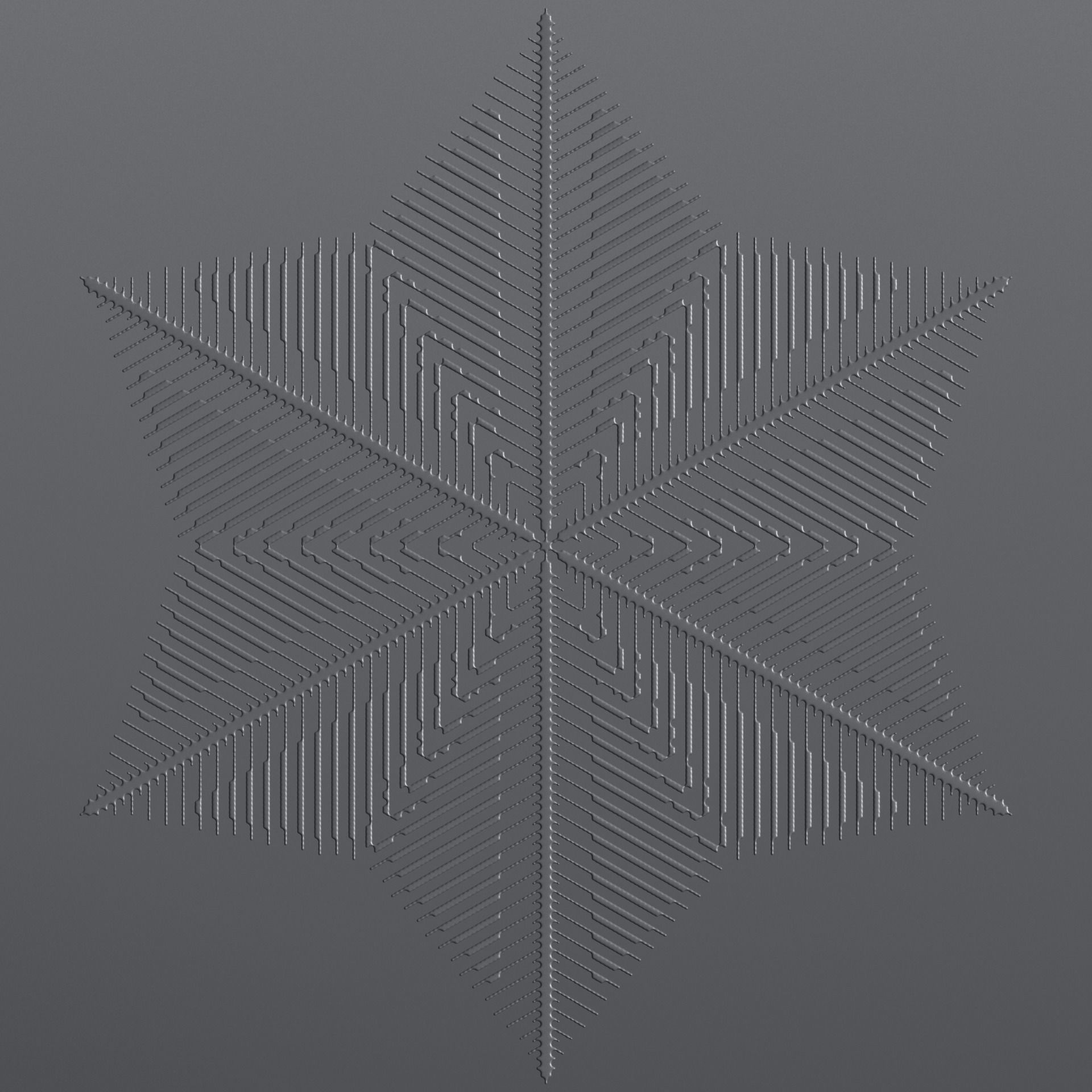 Snowflakes 3D model_128