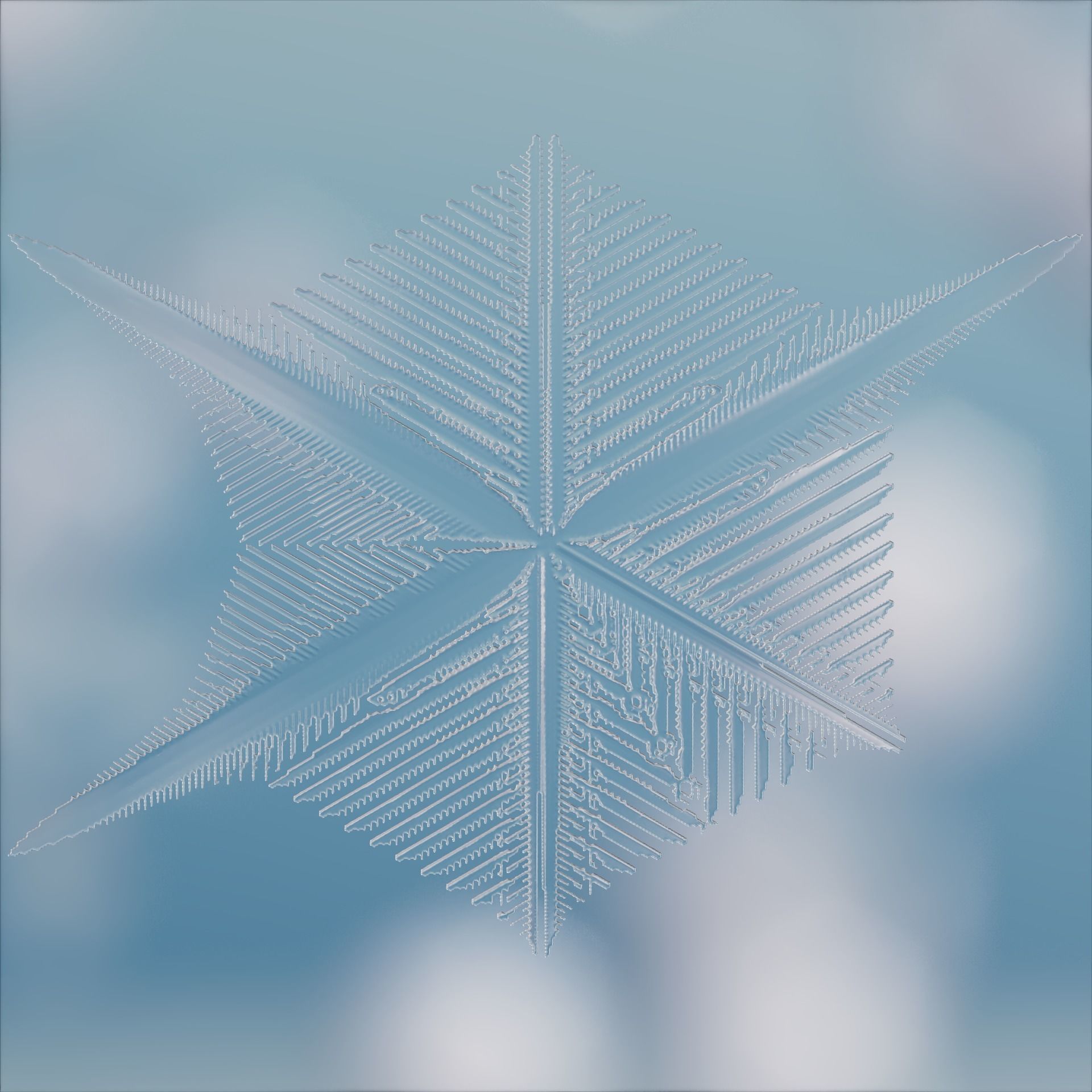 Snowflakes 3D model_39