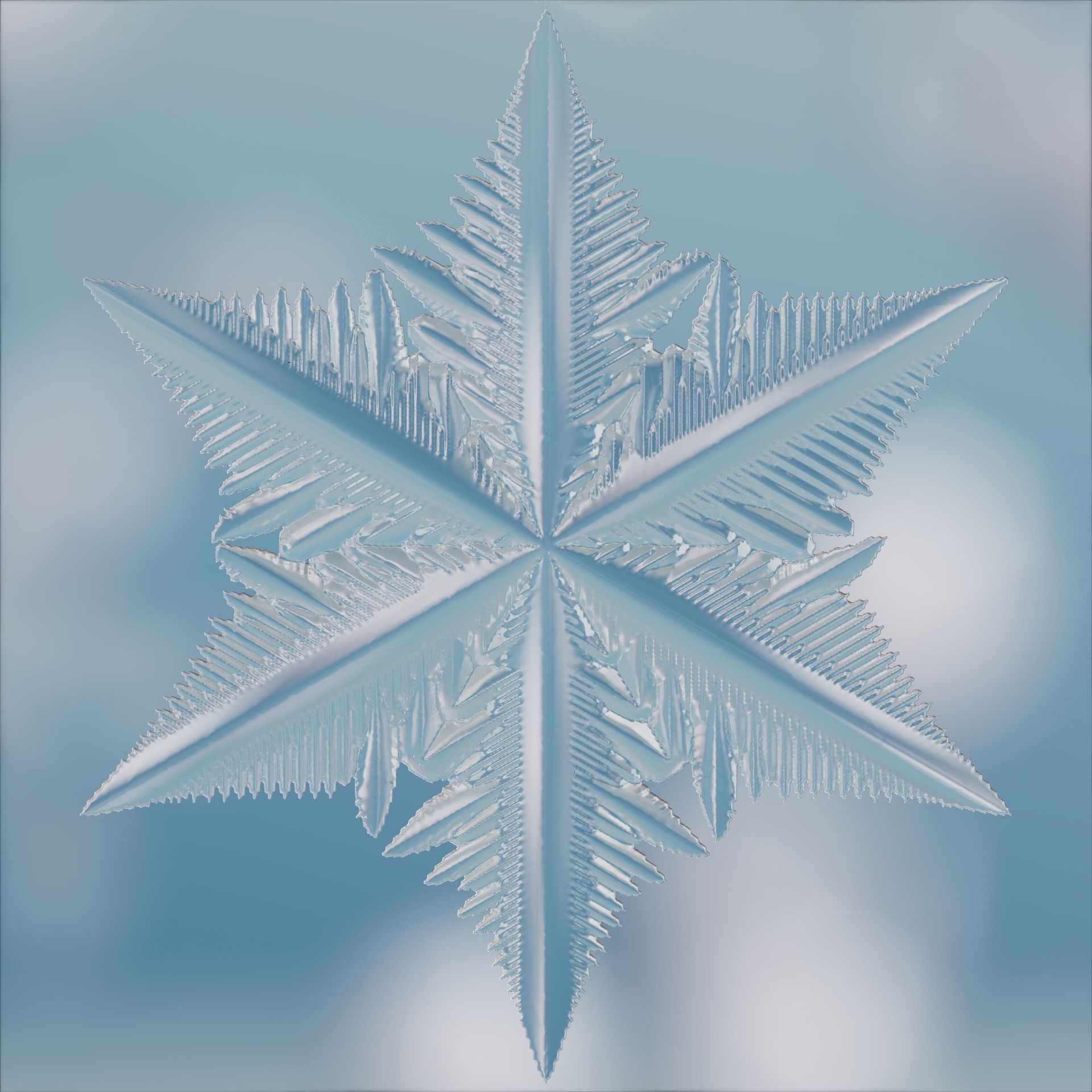 Snowflakes 3D model_19