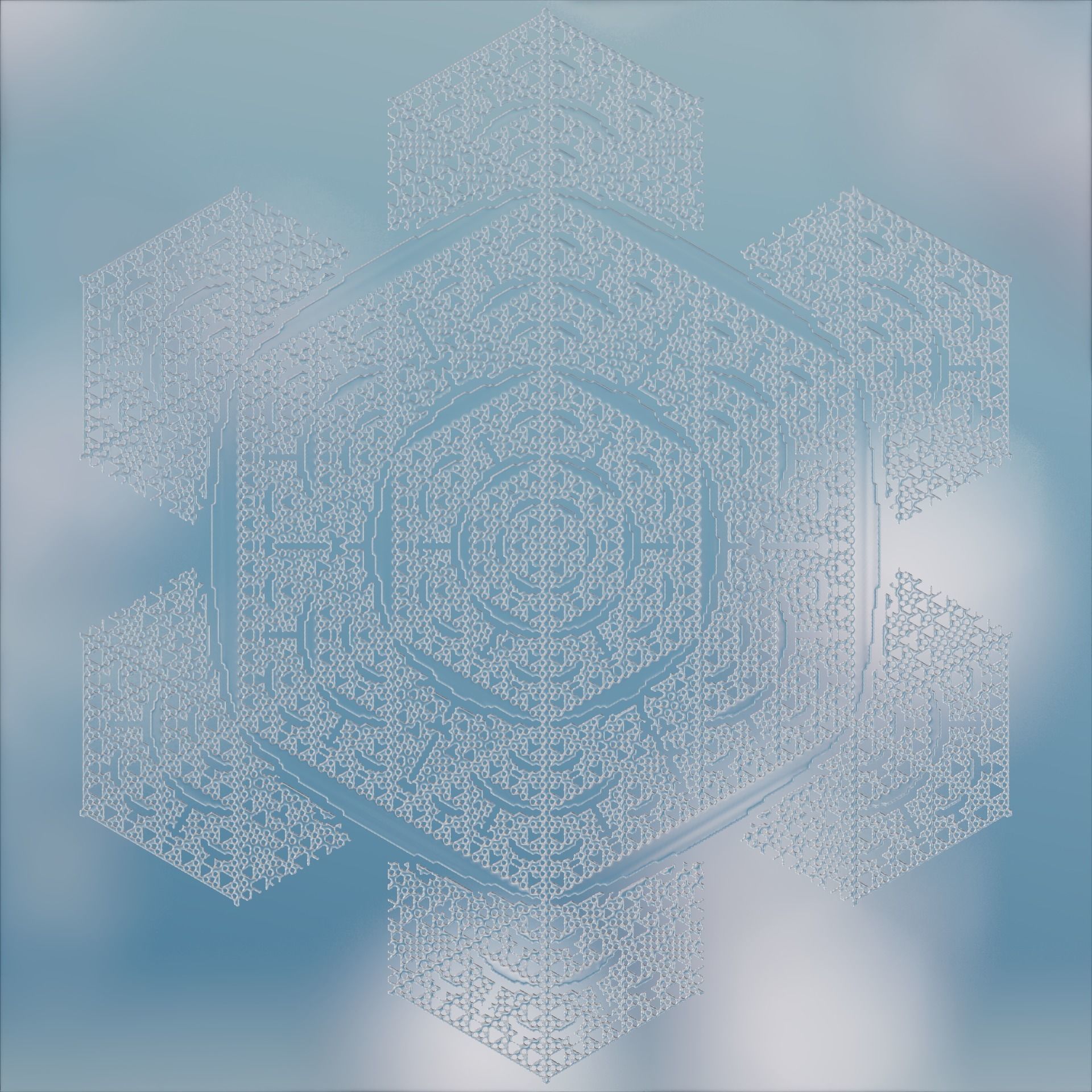 Snowflakes 3D model_48