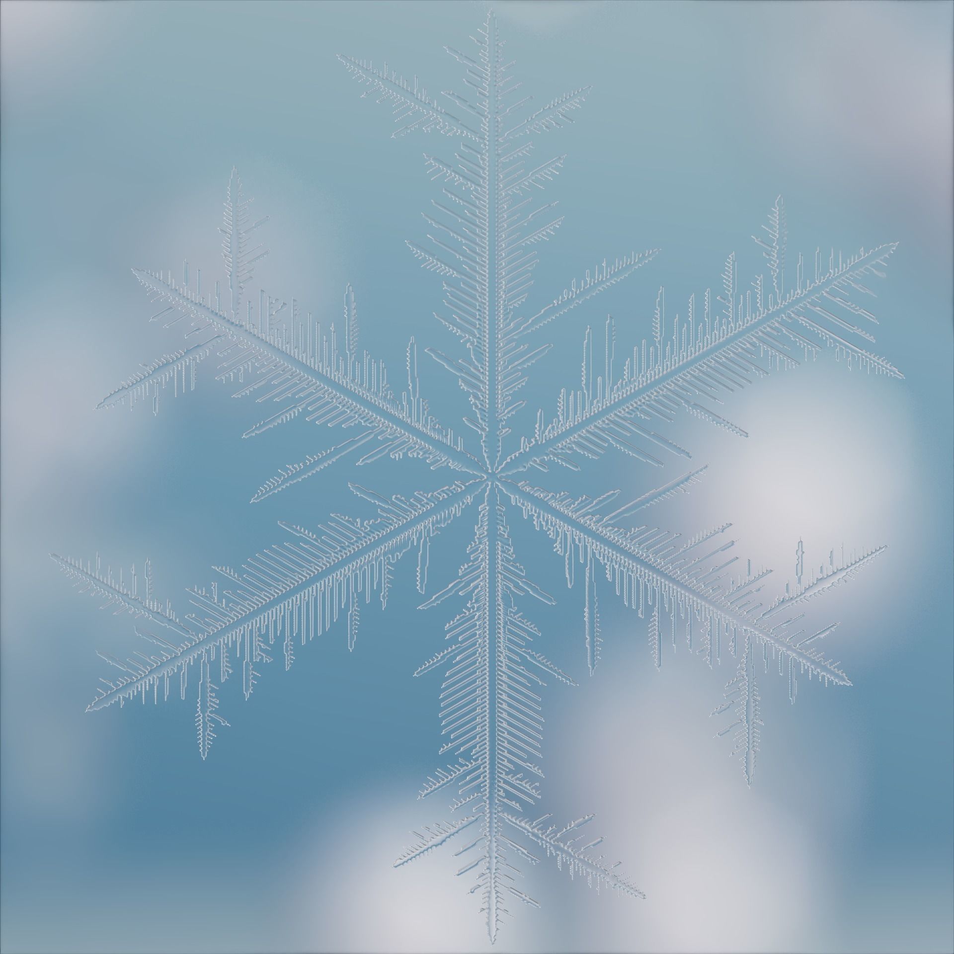 Snowflakes 3D model_12