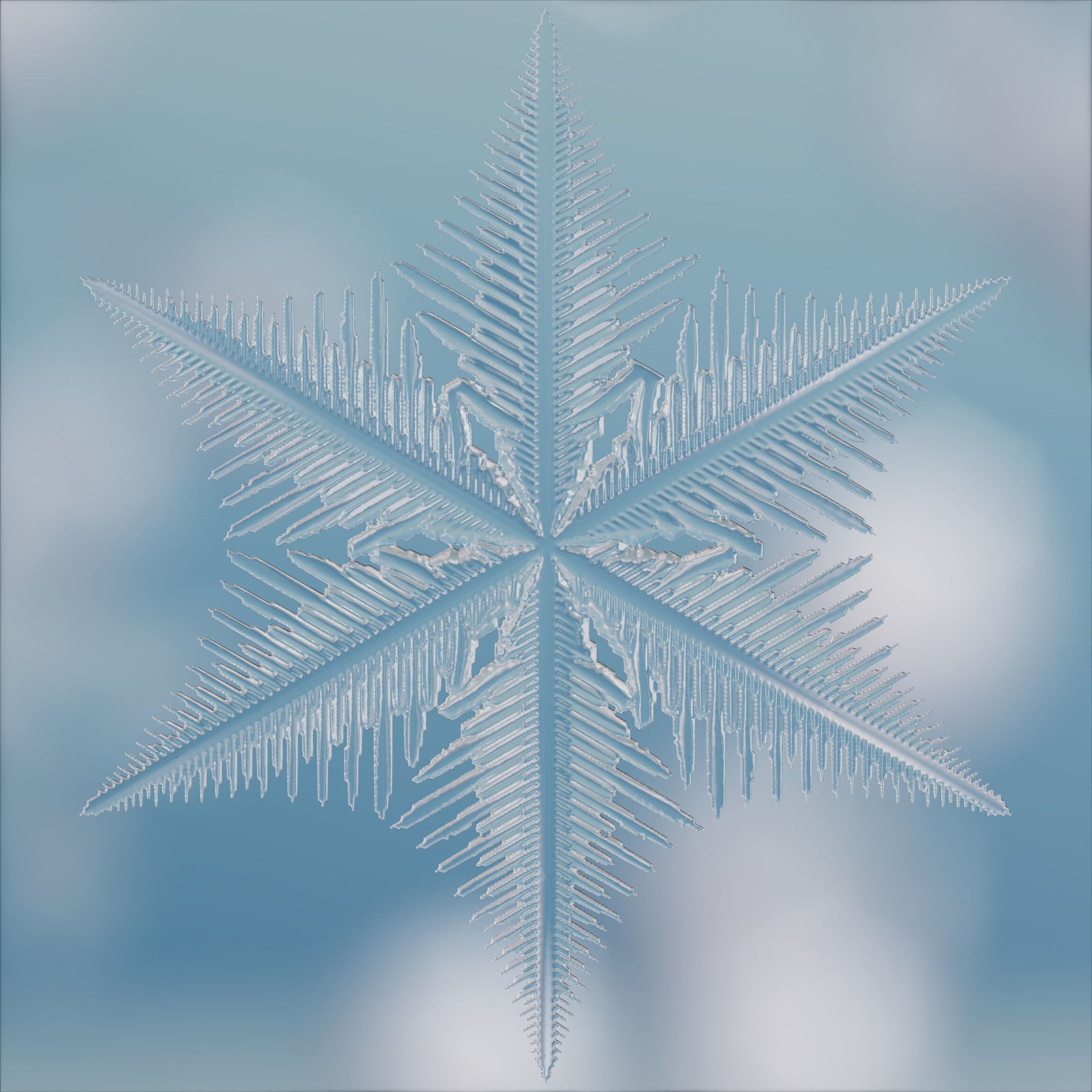 Snowflakes 3D model_25