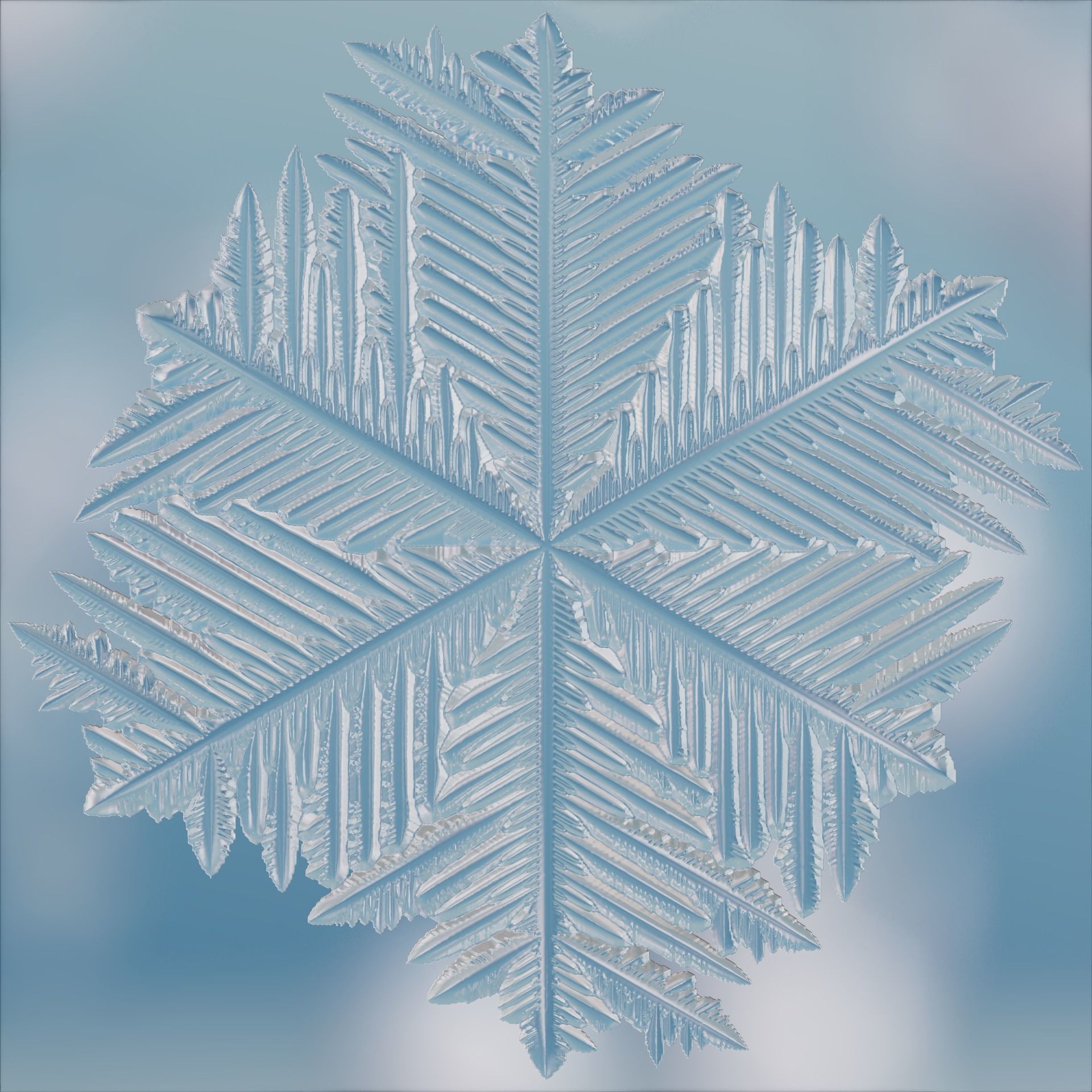 Snowflakes 3D model_20