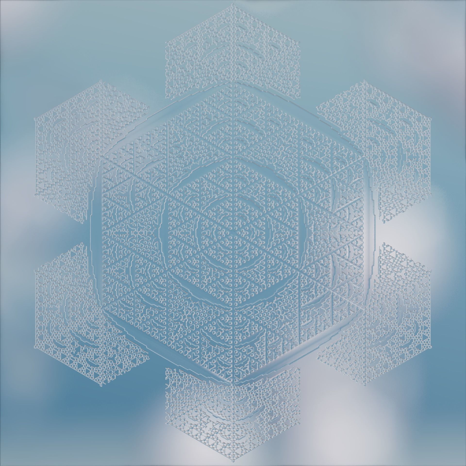 Snowflakes 3D model_50