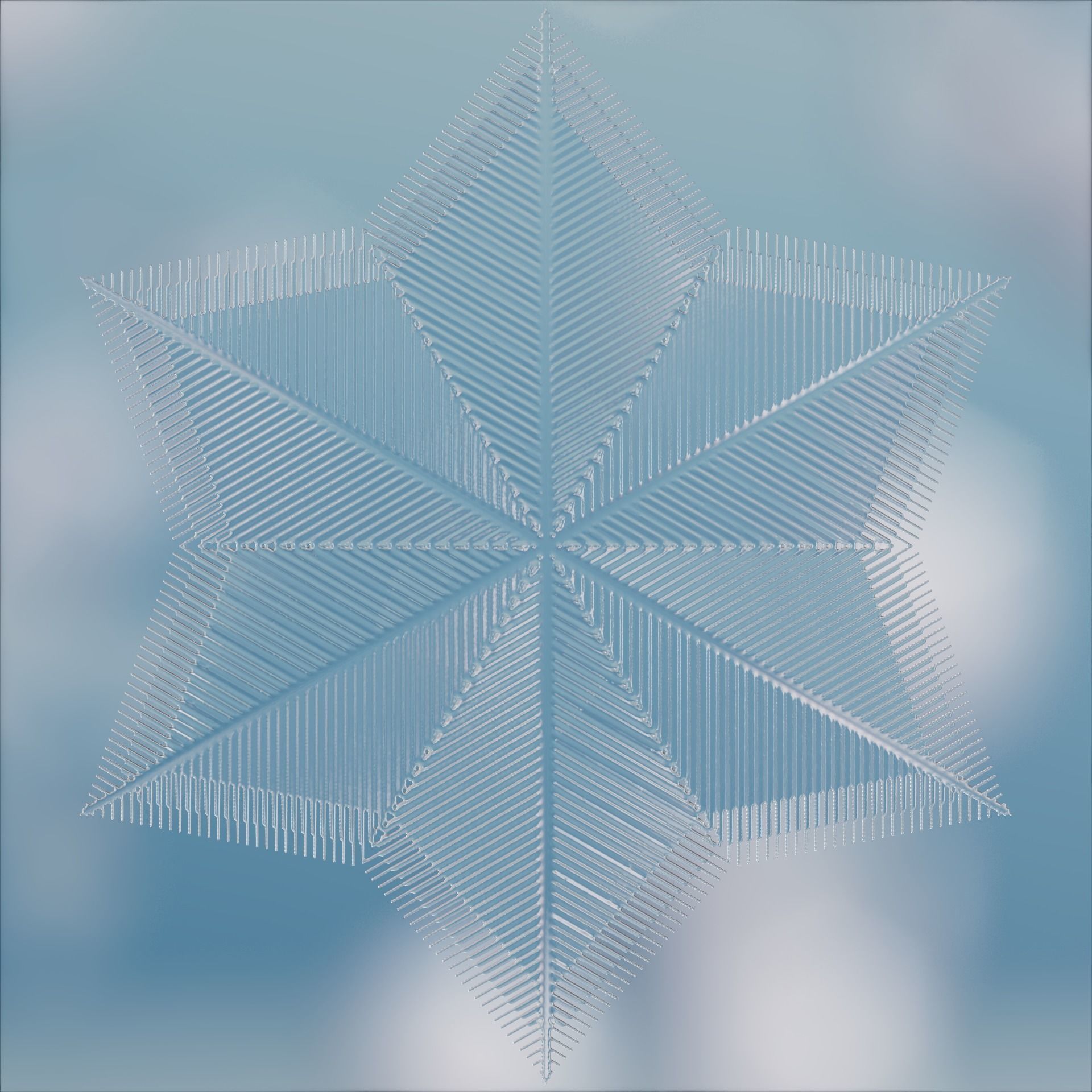 Snowflakes 3D model_40