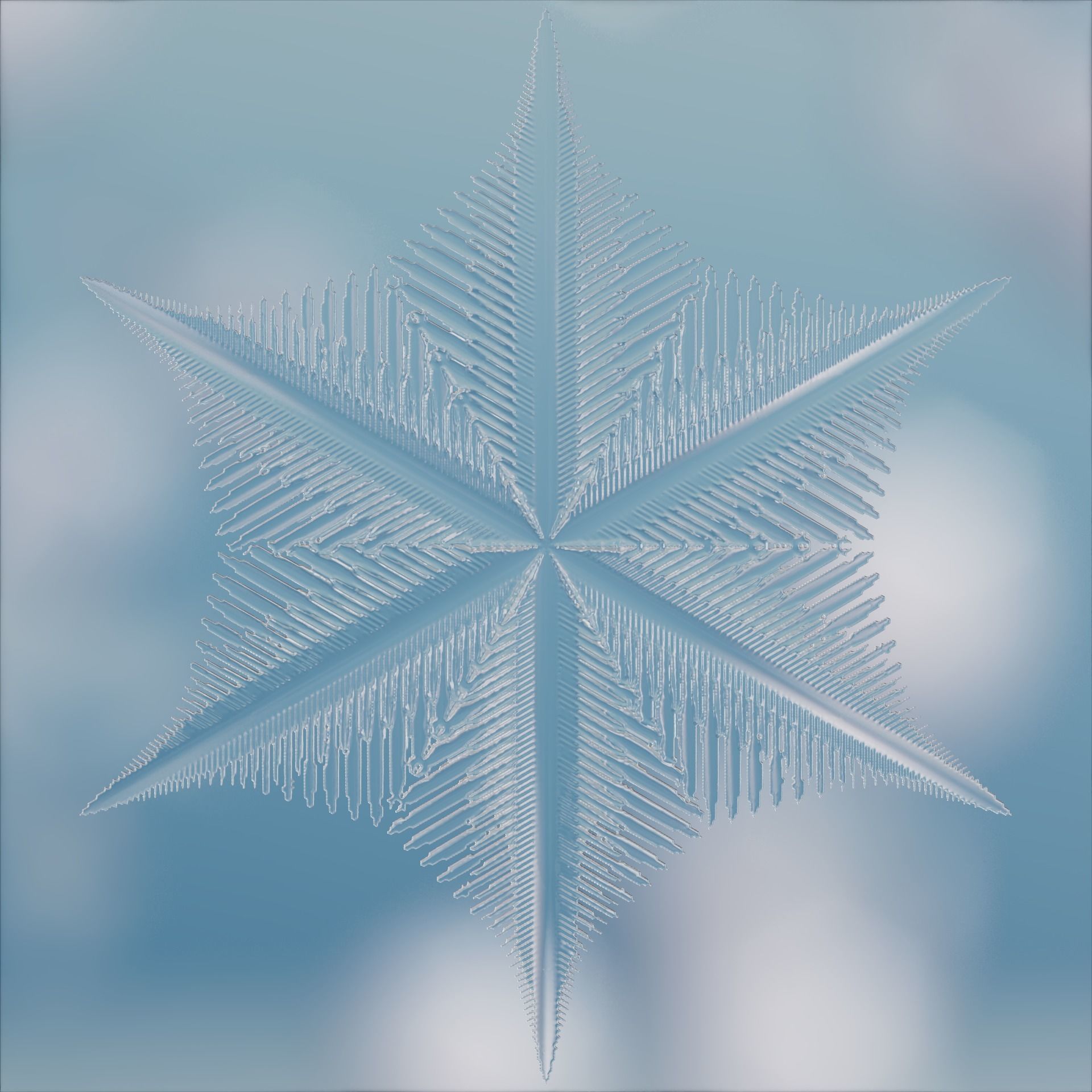 Snowflakes 3D model_33