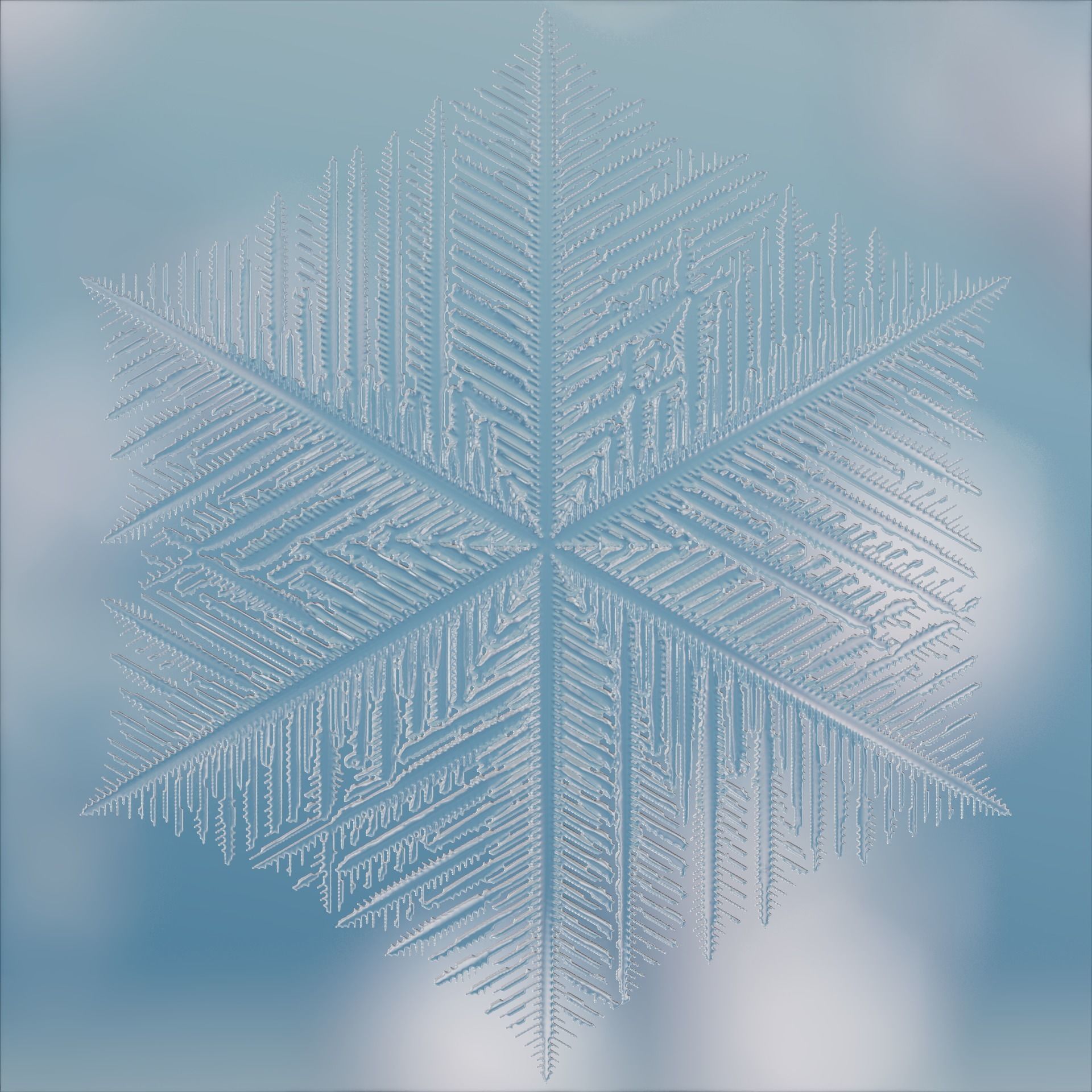 Snowflakes 3D model_35