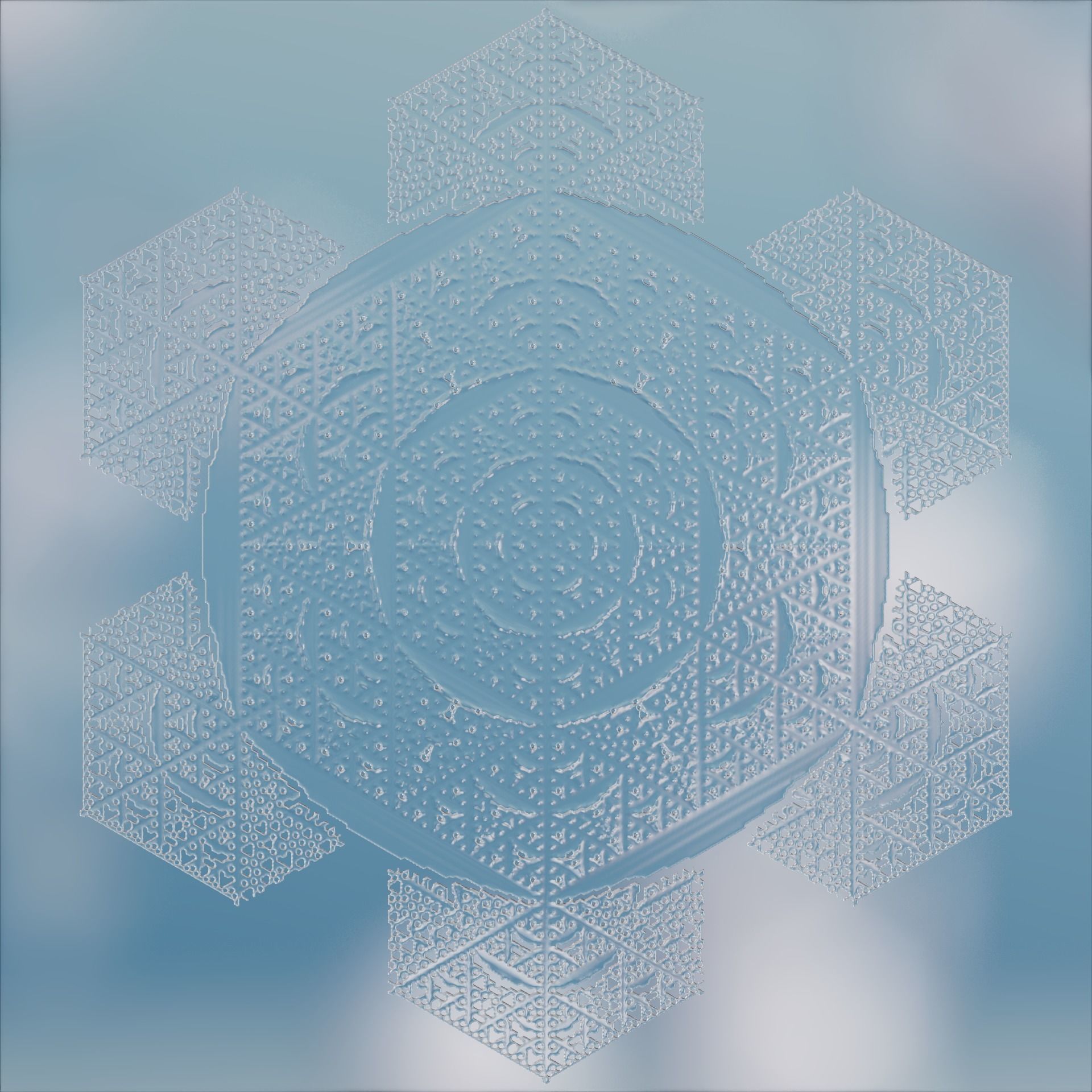 Snowflakes 3D model_49