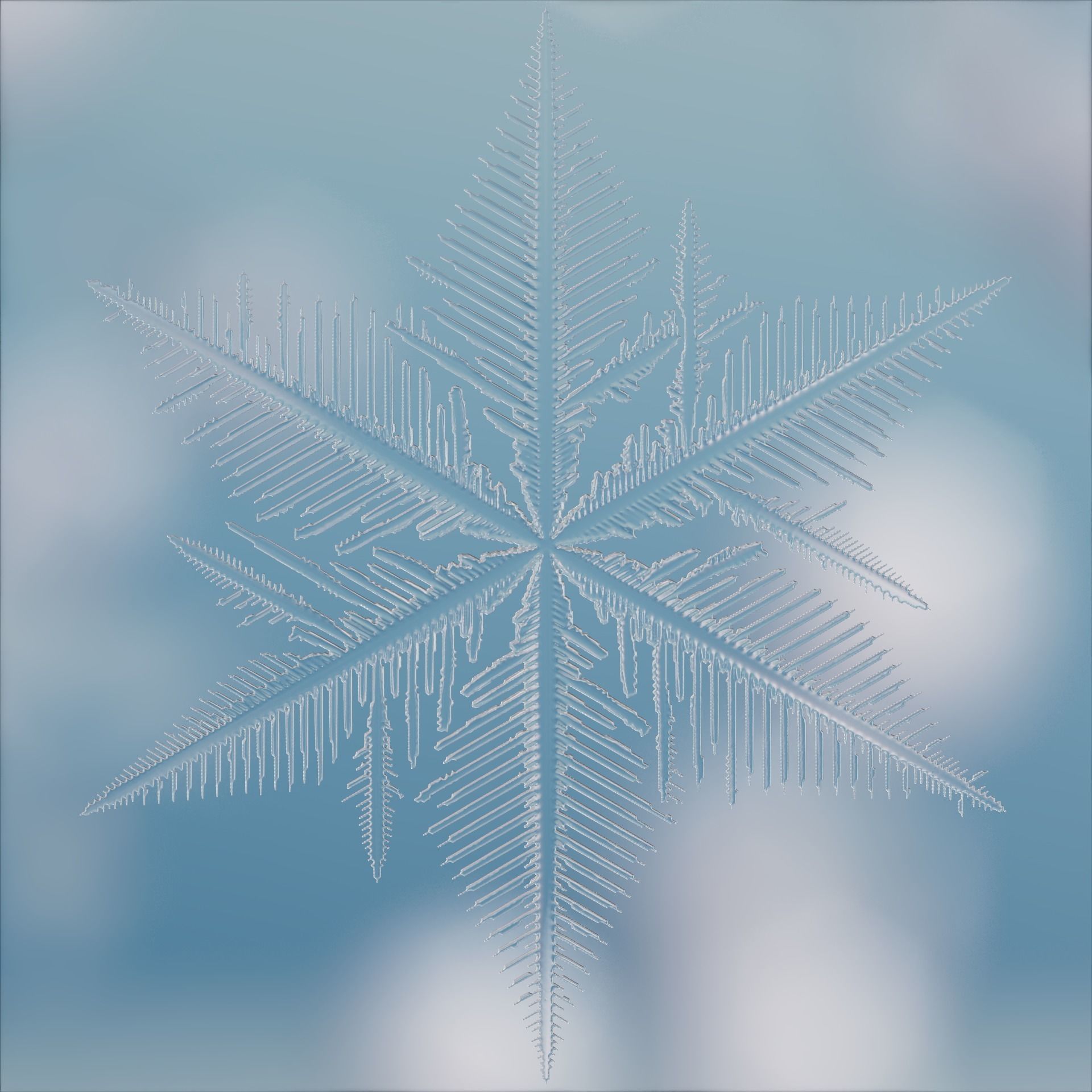 Snowflakes 3D model_23