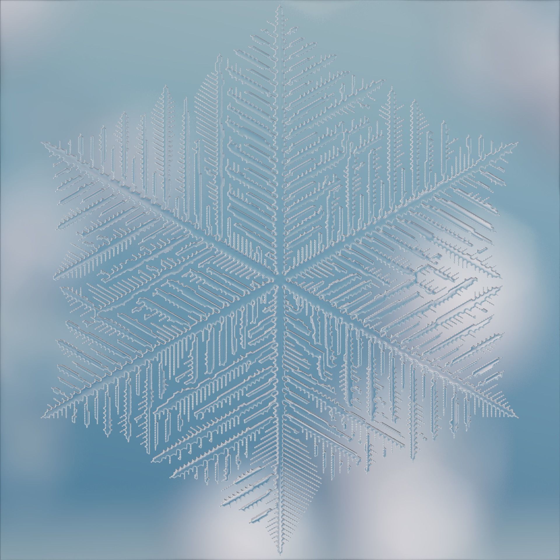 Snowflakes 3D model_34