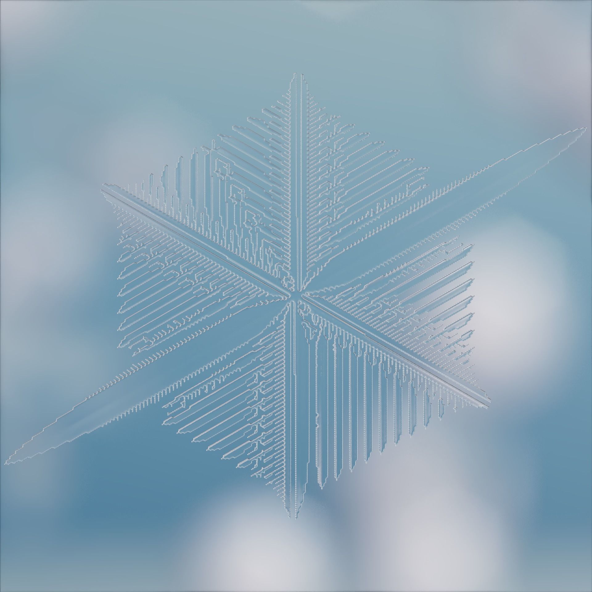Snowflakes 3D model_38