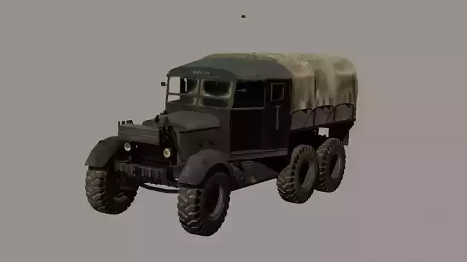 Scammell Pioneer Lowpoly 3D model