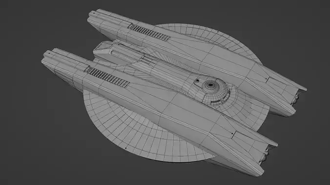 Star Trek Magee-Class Starship Low-poly 3D model