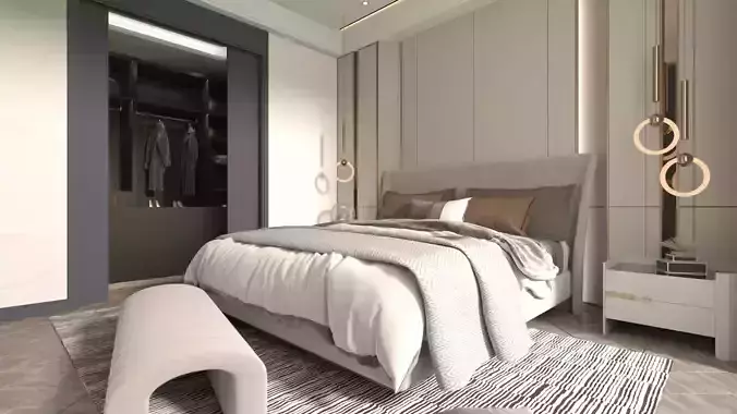 Modern Bedroom 3D model