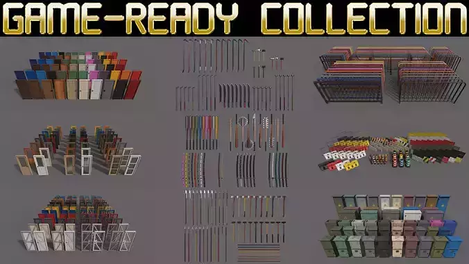 PBR Game Ready Collection - 40 Models 