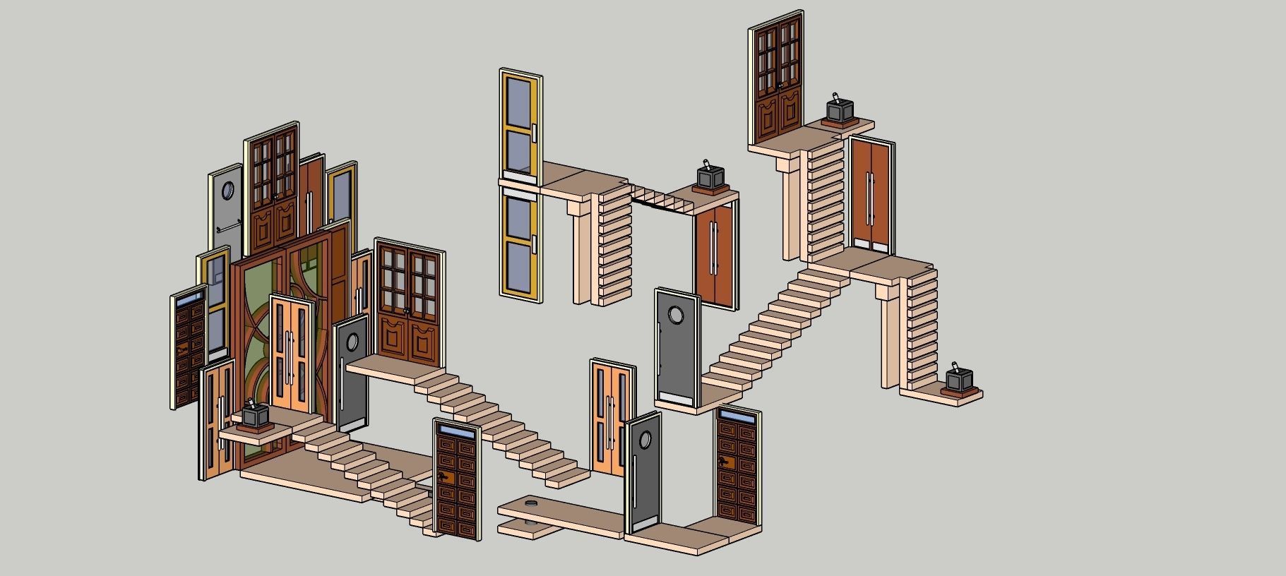 Temple 14 - Doors Temple 3D model_7