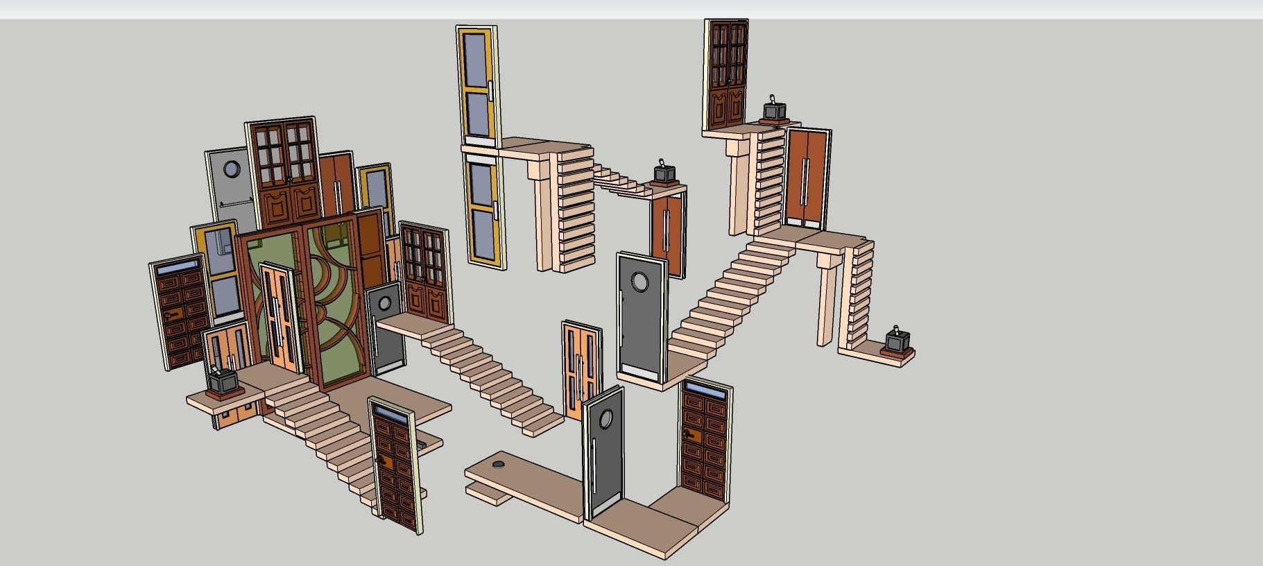 Temple 14 - Doors Temple 3D model_9