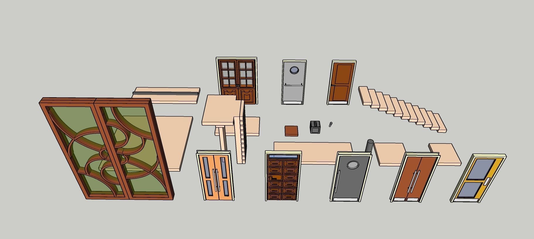 Temple 14 - Doors Temple 3D model_4