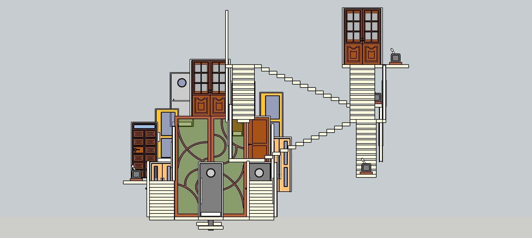 Temple 14 - Doors Temple 3D model_5
