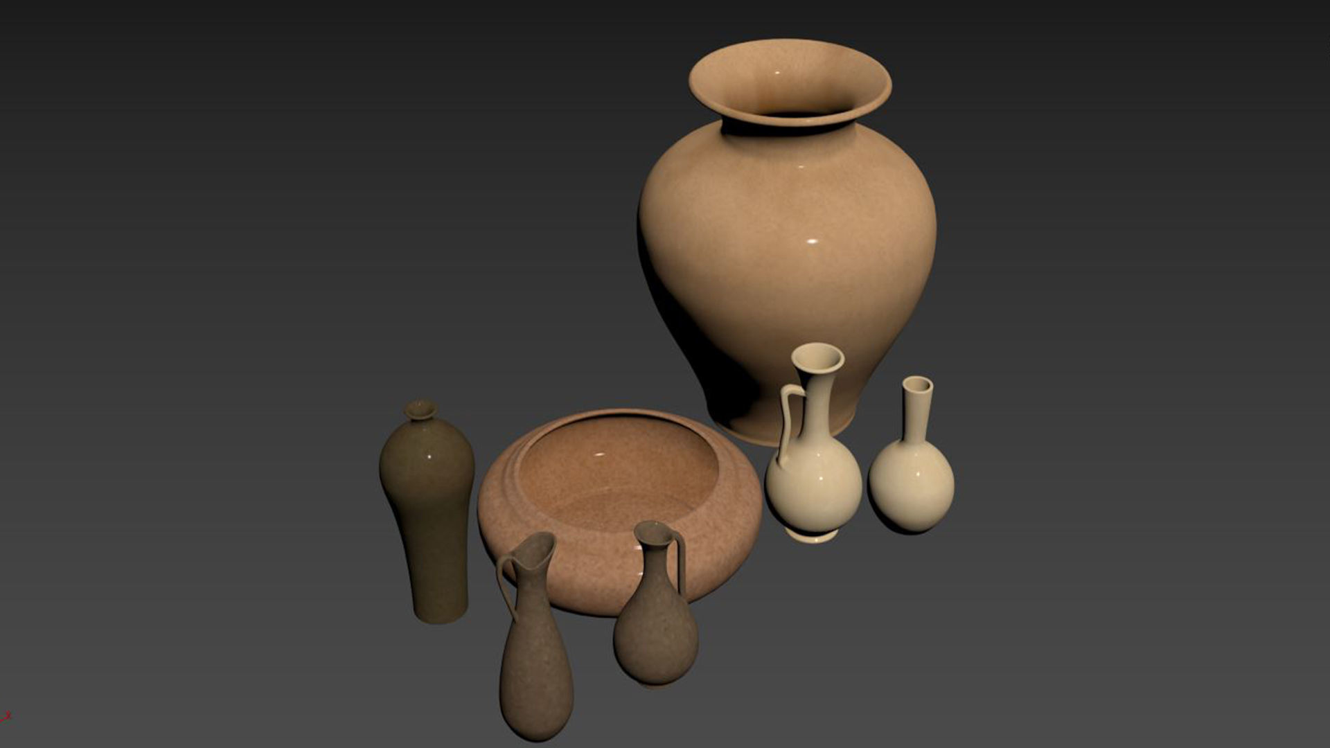 Colin King Ceramic Vases 3D model_5