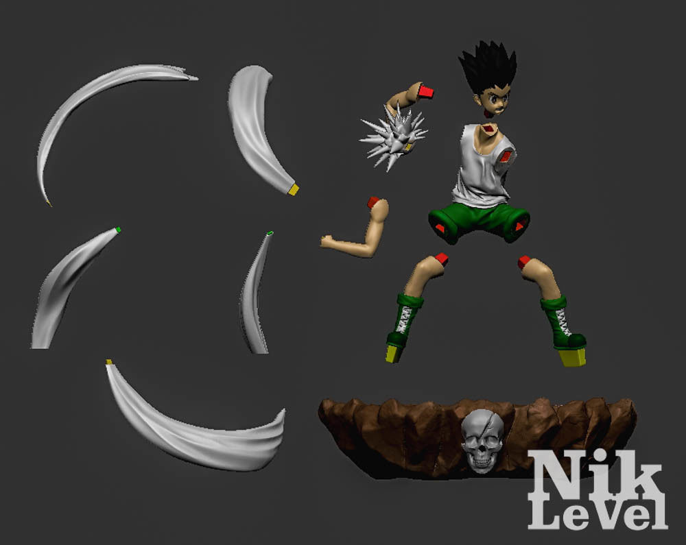 Gon Killua Zoldyck Hunter X Hunter 3D Printable  3D print model_14