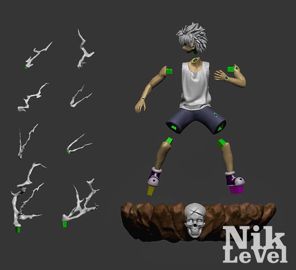 Gon Killua Zoldyck Hunter X Hunter 3D Printable  3D print model_10