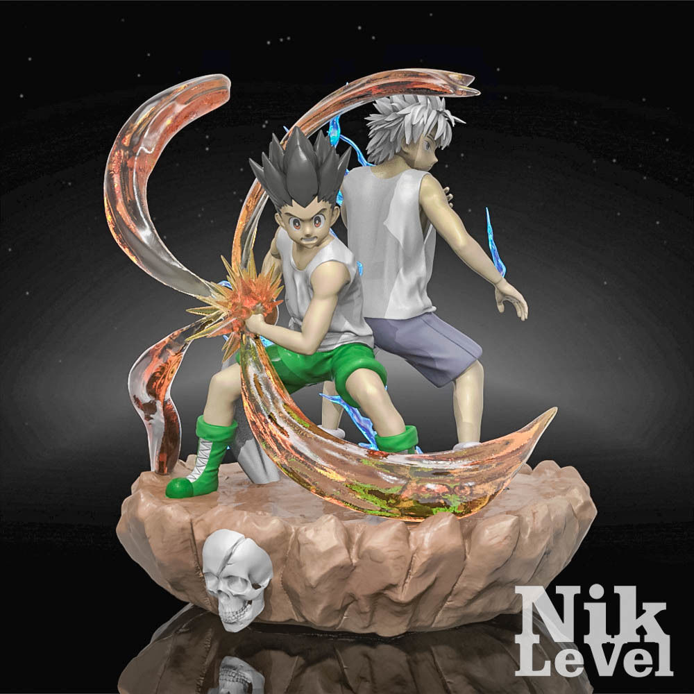 Gon Killua Zoldyck Hunter X Hunter 3D Printable  3D print model_1