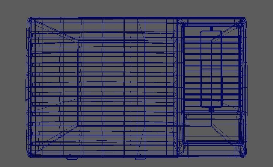 daikin 3 star window ac Low-poly 3D model_3