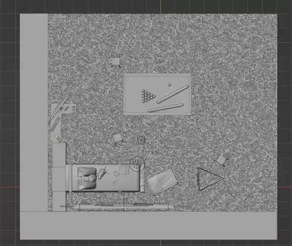 Gaming Bedroom 3D model