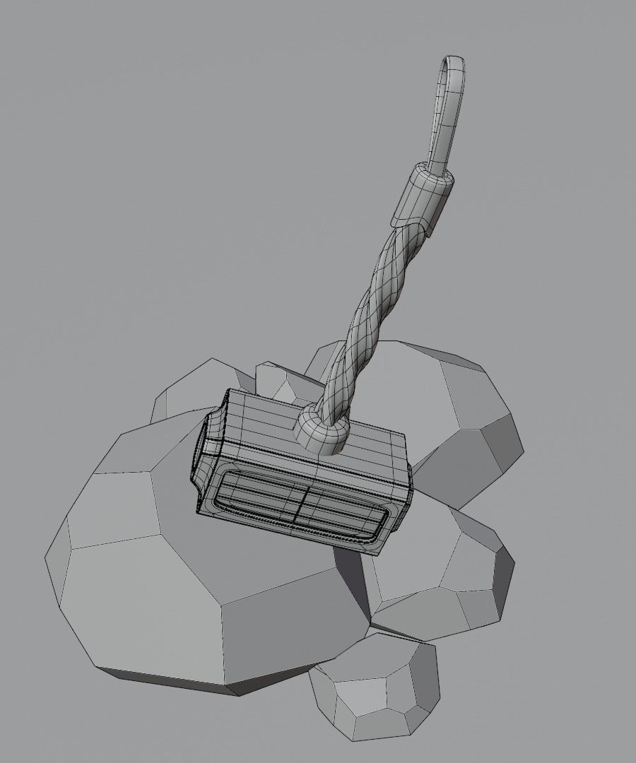 Hammer Low-poly 3D model Low-poly 3D model_11