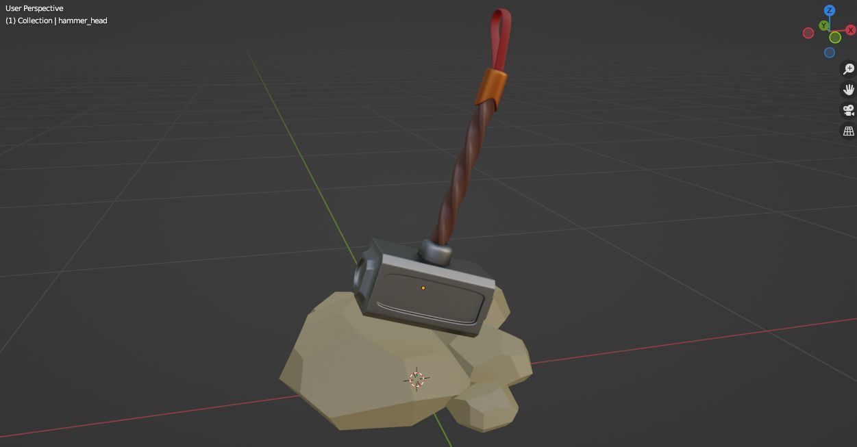 Hammer Low-poly 3D model Low-poly 3D model_18