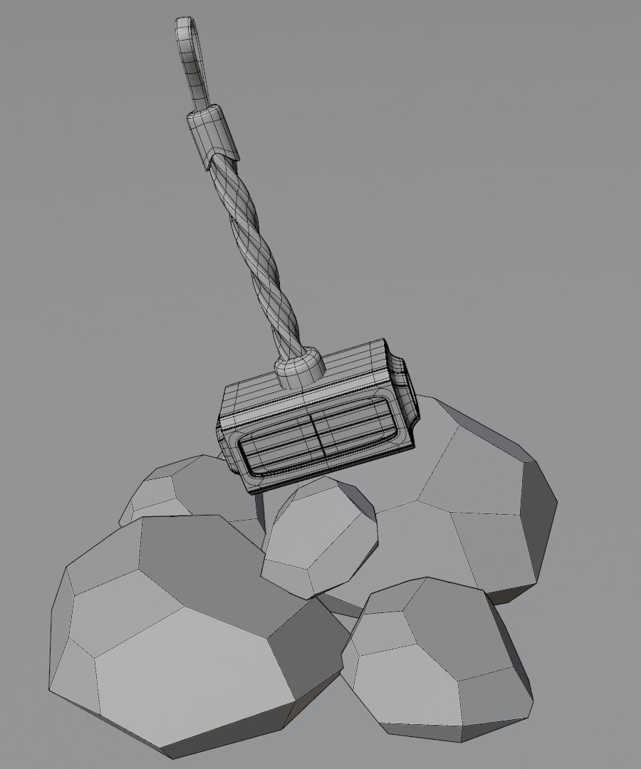 Hammer Low-poly 3D model Low-poly 3D model_15