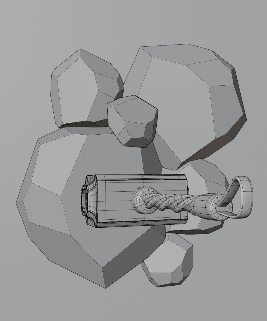 Hammer Low-poly 3D model Low-poly 3D model_12