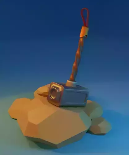 Hammer Low-poly 3D model