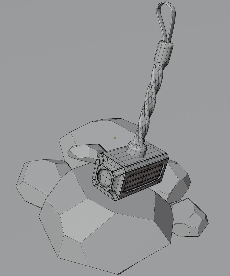 Hammer Low-poly 3D model Low-poly 3D model_10