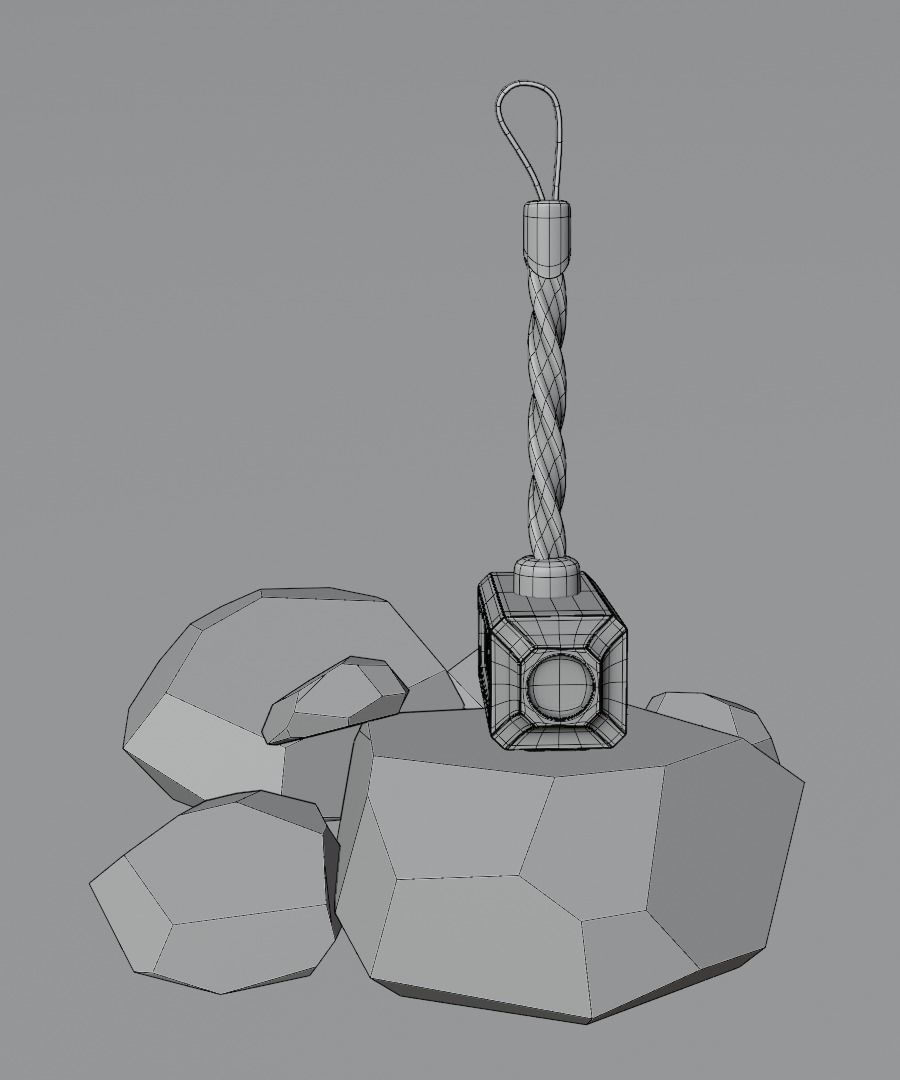 Hammer Low-poly 3D model Low-poly 3D model_13