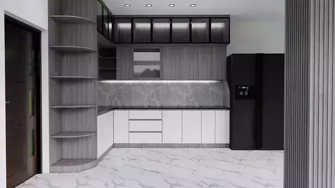3d kitchen model