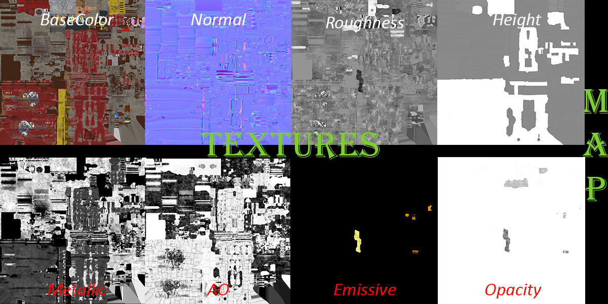 Stylized realistic yellow airplane Low-poly 3D model_30