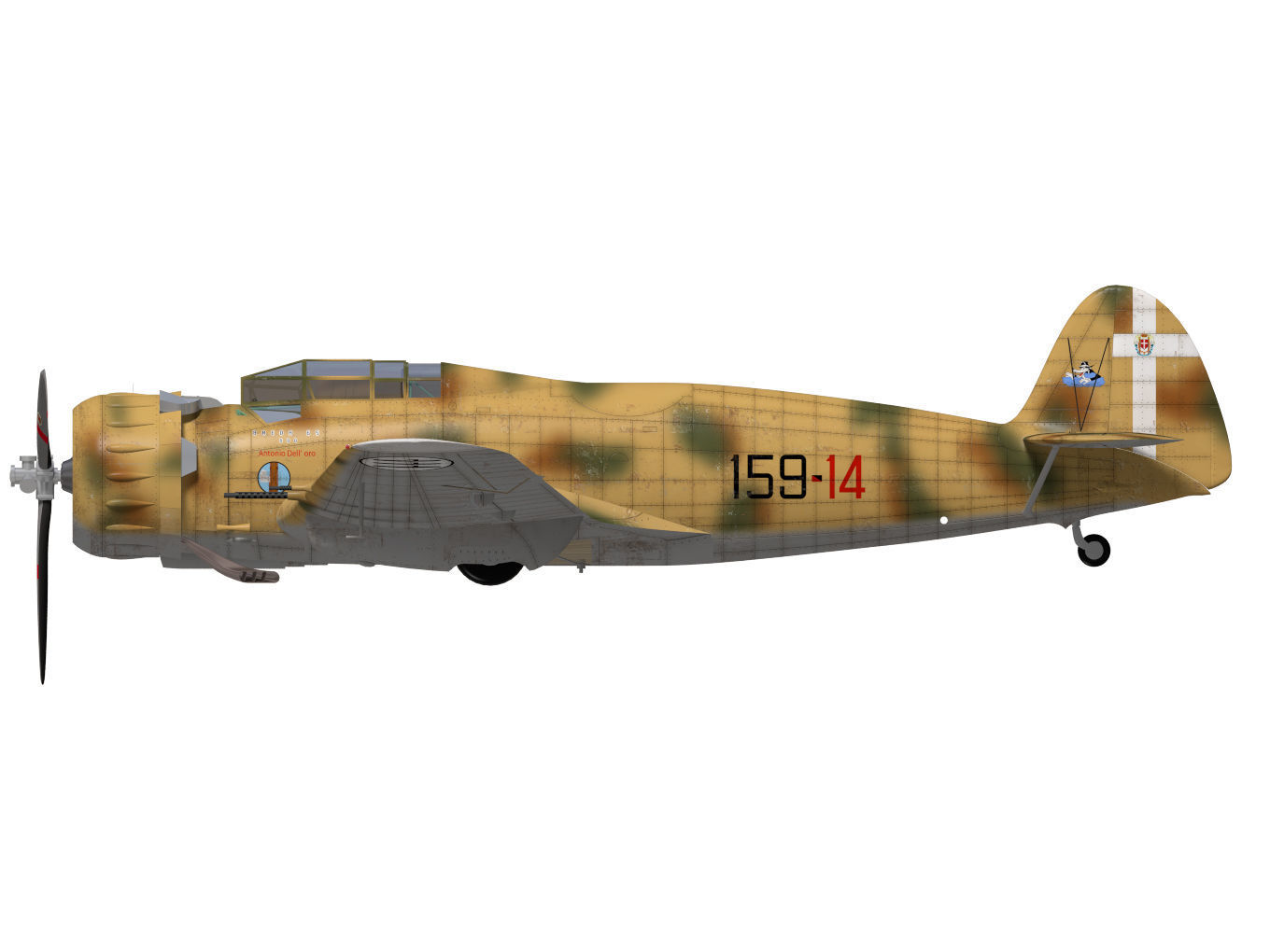 breda ba65 A80 3D model_8