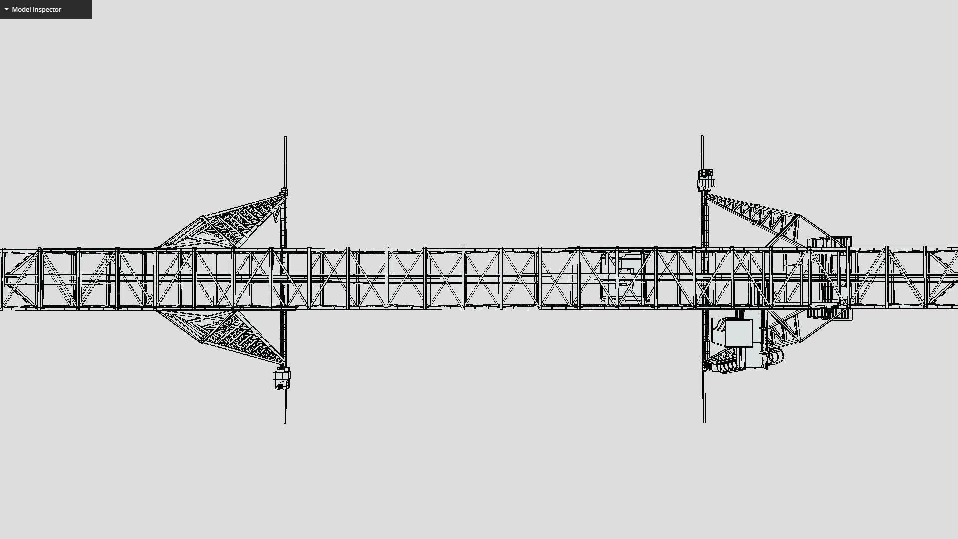 Gantry Crane Low-poly 3D model_9